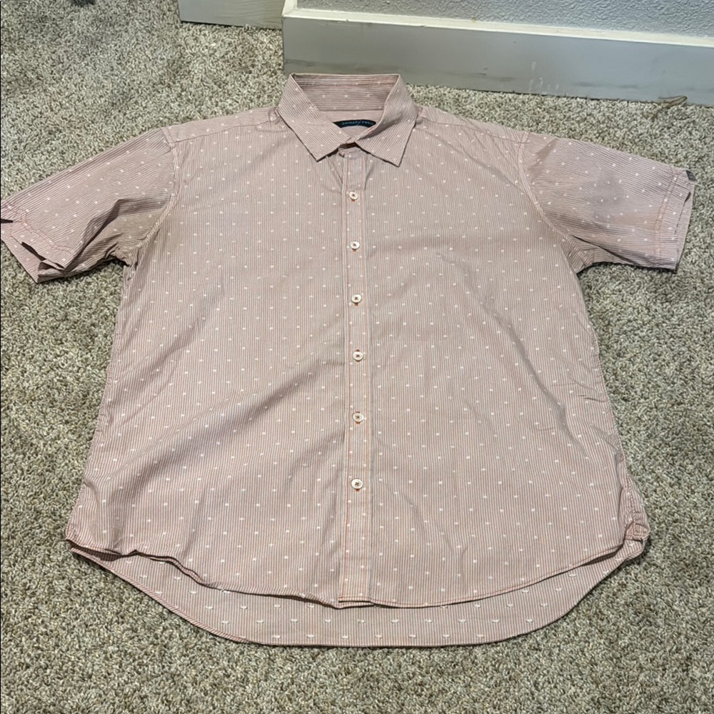 Men's Pink Short Sleeve Shirt